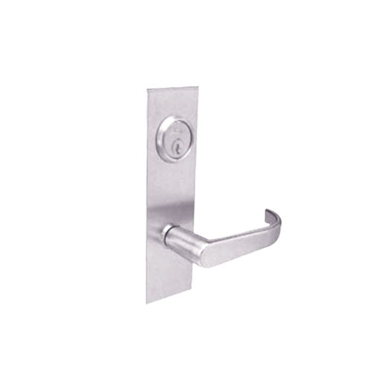 BM09-BRH-32 Arrow Mortise Lock BM Series Full Dummy Lever with Broadway Design and H Escutcheon in Bright Stainless Steel