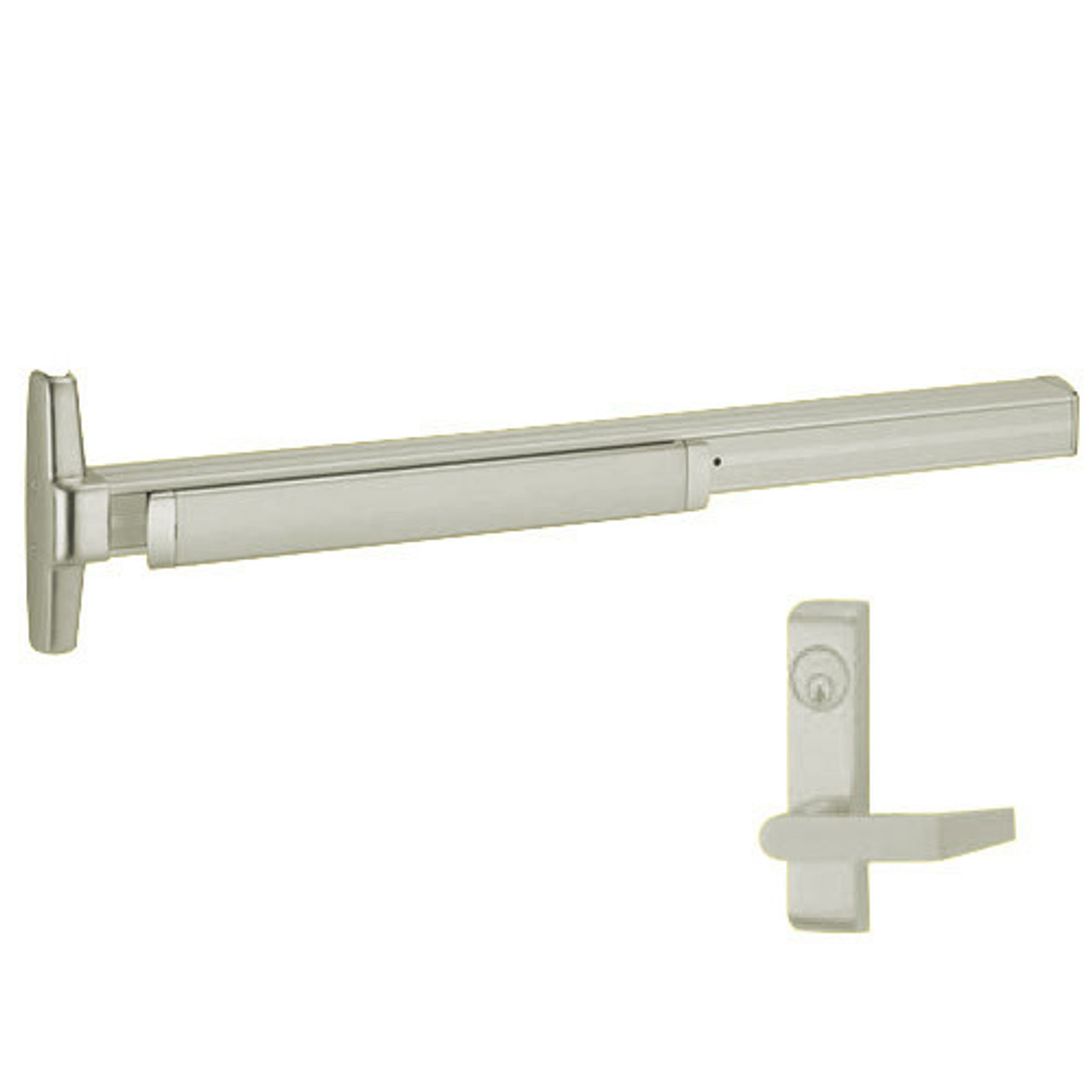 3550A-WDC-L-US15-3-RHR Von Duprin Exit Device in Satin Nickel