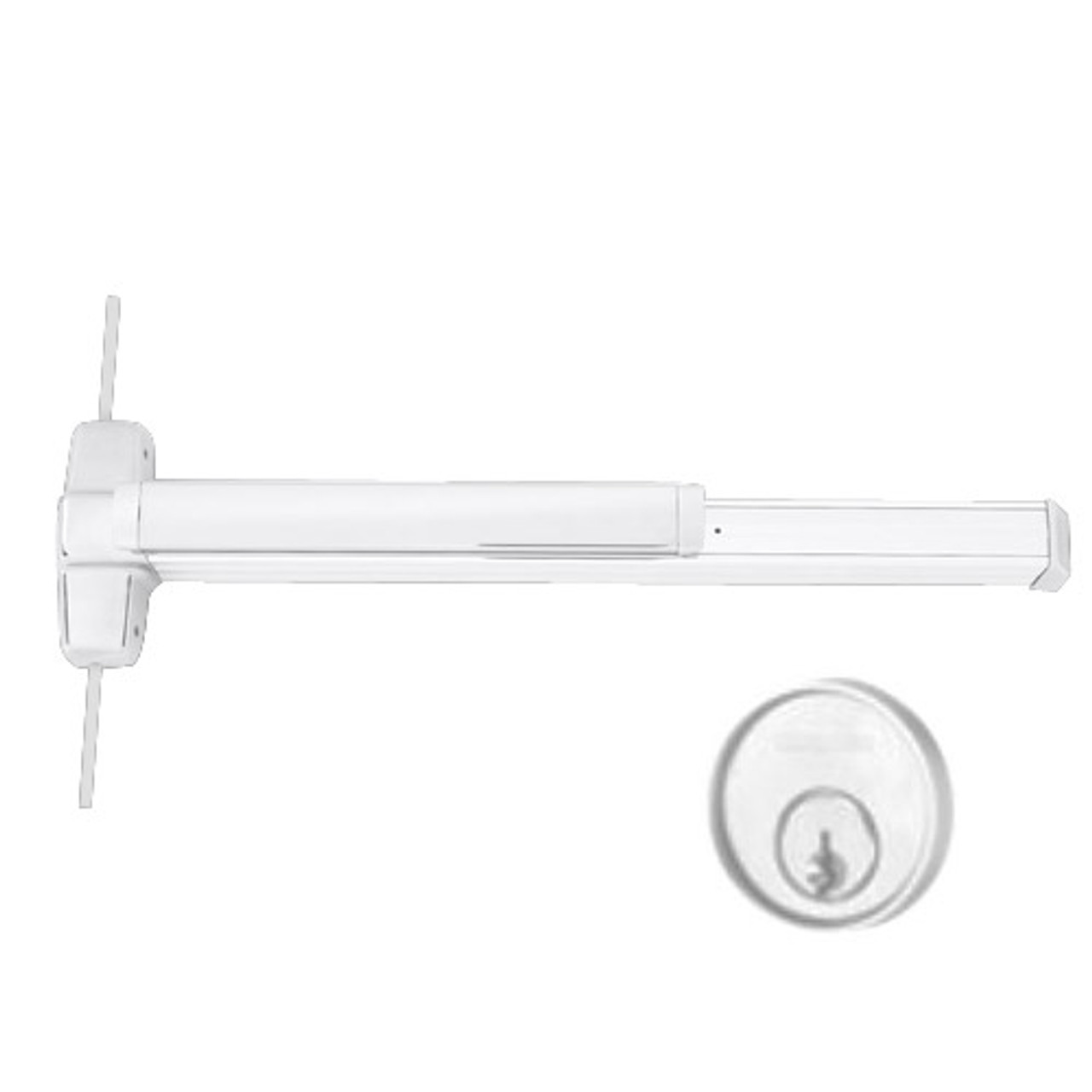 EL9827NL-OP-US26-4 Von Duprin Exit Device in Bright Chrome