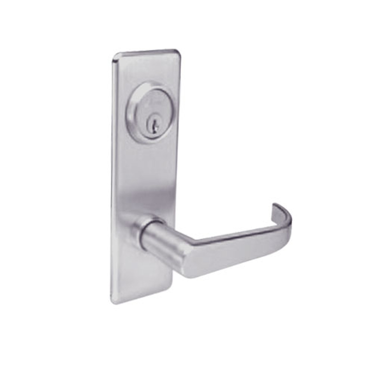 BM08-BRG-32D Arrow Mortise Lock BM Series Single Dummy Lever with Broadway Design and G Escutcheon in Satin Stainless Steel