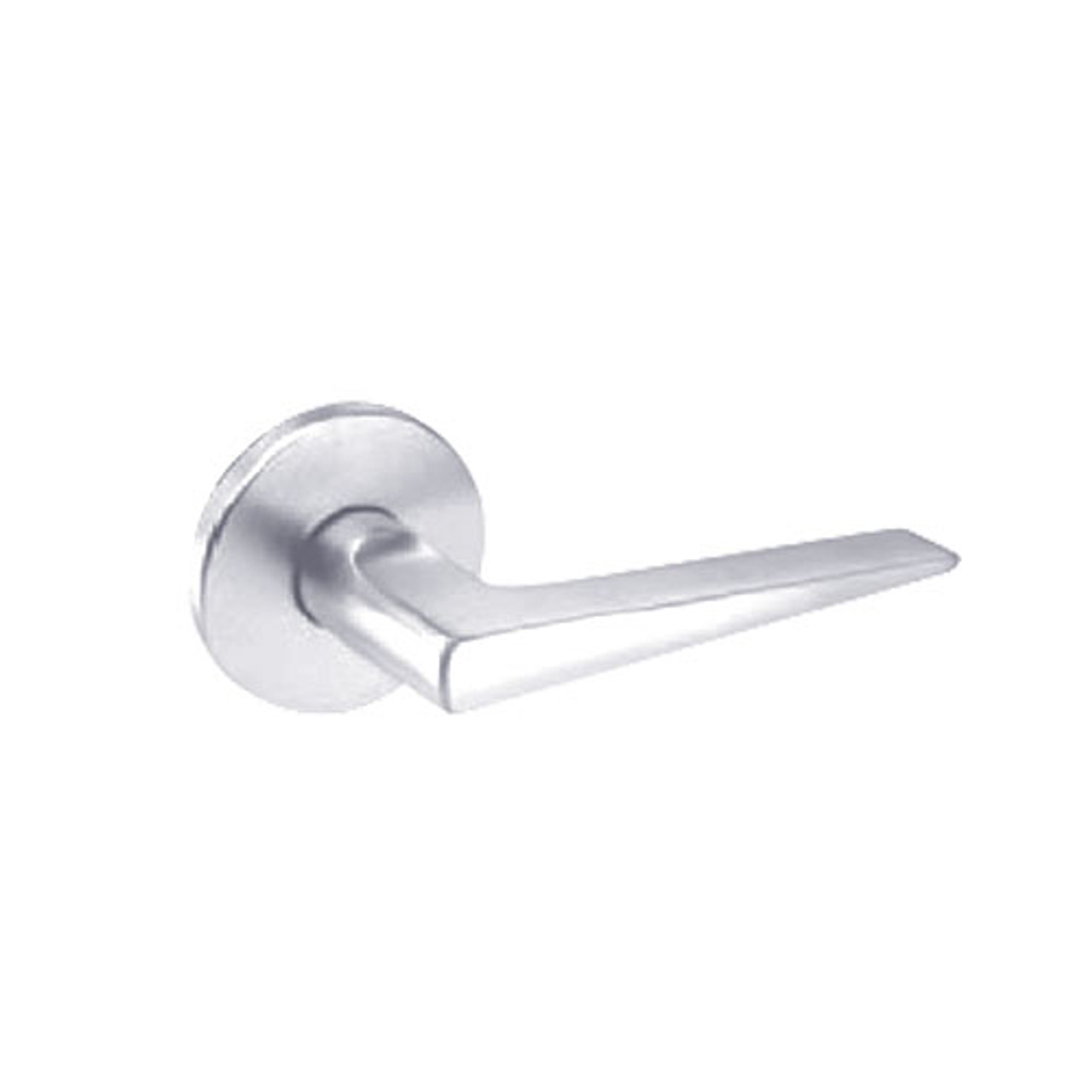 BM26-JL-26 Arrow Mortise Lock BM Series Privacy Lever with Javelin Design in Bright Chrome