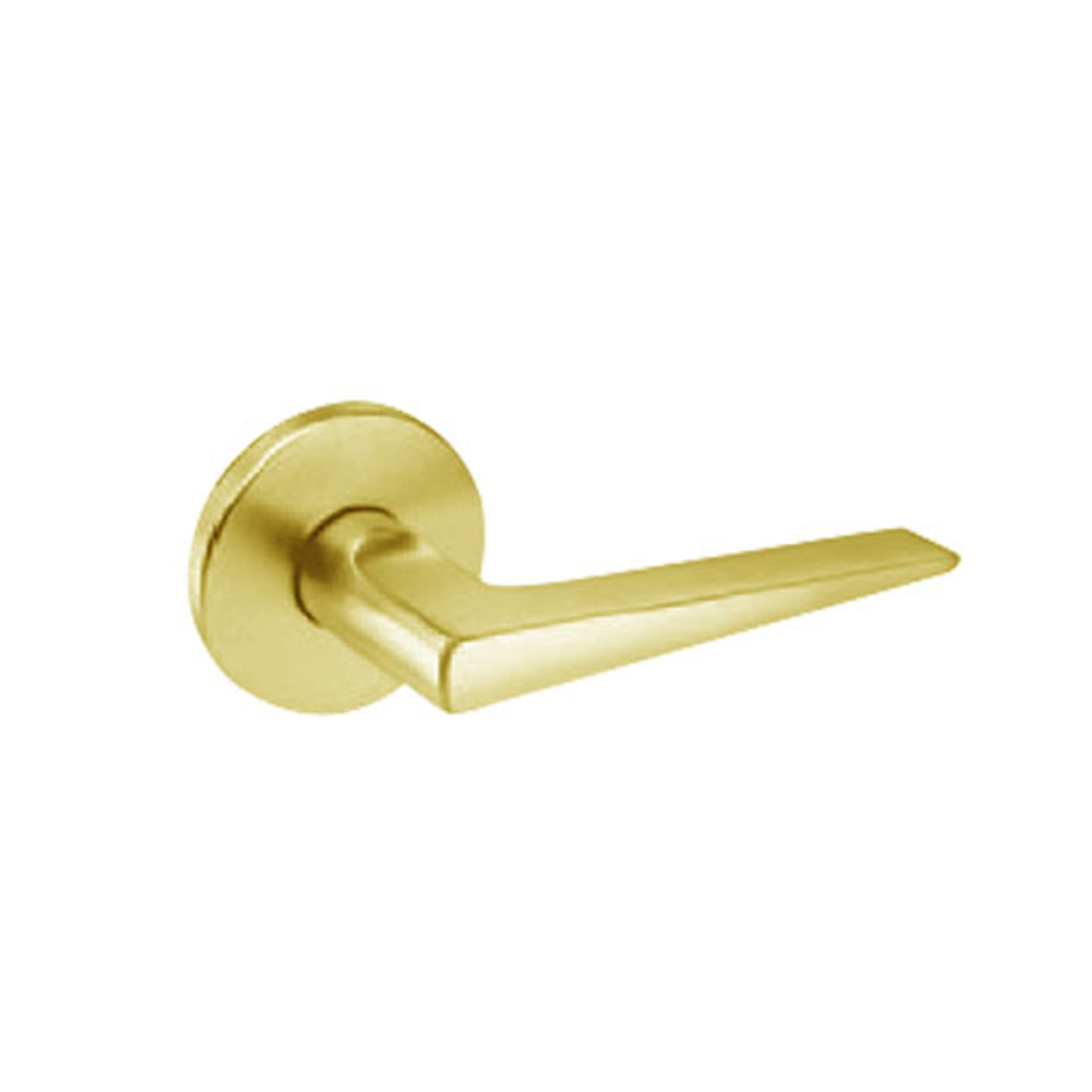 BM09-JL-03 Arrow Mortise Lock BM Series Full Dummy Lever with Javelin Design in Bright Brass