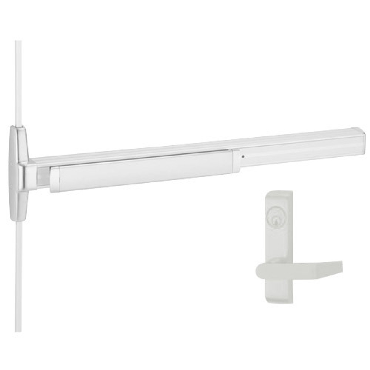 3527A-L-US26-2-RHR Von Duprin Exit Device in Bright Chrome