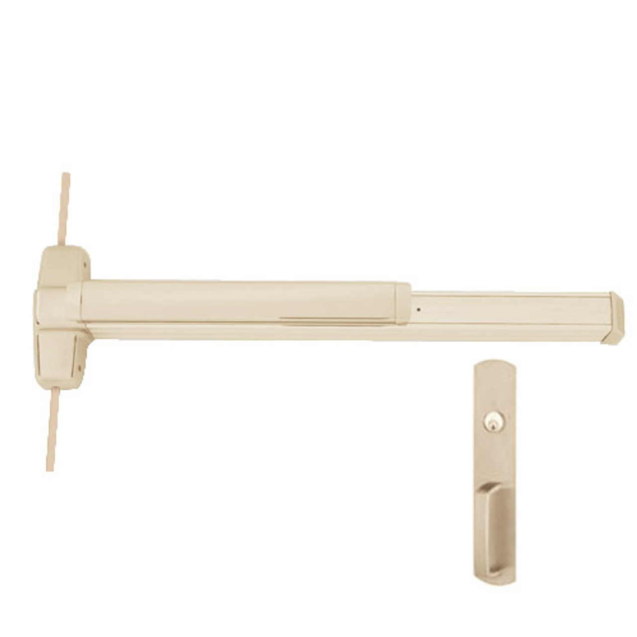 QEL9948NL-US4-3 Von Duprin Exit Device in Satin Brass