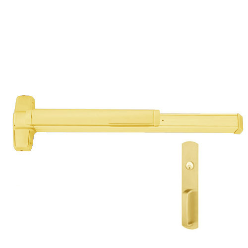 QEL-9850WDC-NL-US3-3 Von Duprin Exit Device in Bright Brass