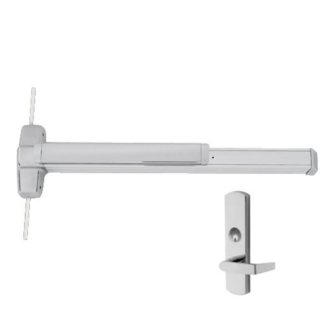 9827L-US32D-4-RHR Von Duprin Exit Device in Satin Stainless