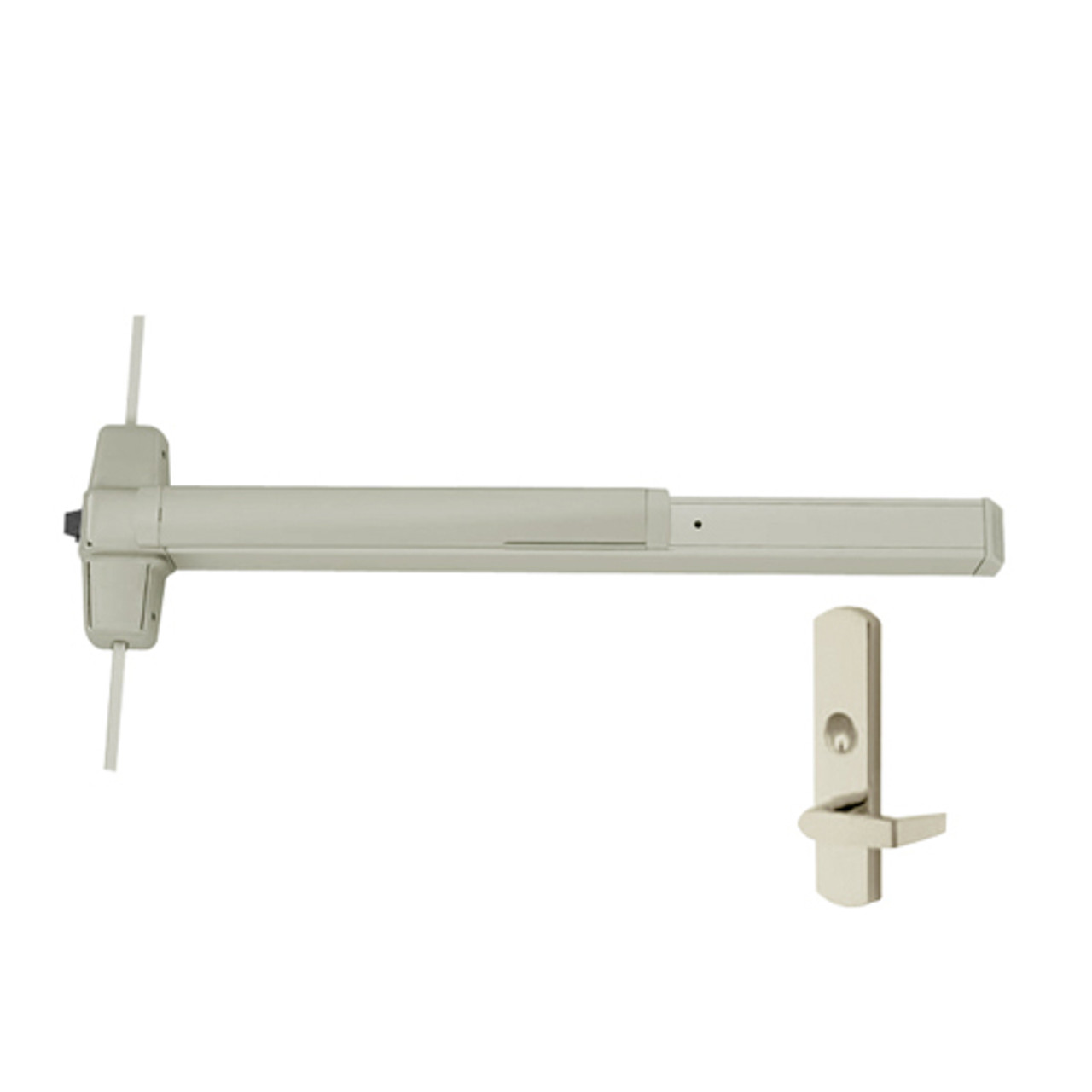 9857L-US15-3-RHR Von Duprin Exit Device in Satin Nickel