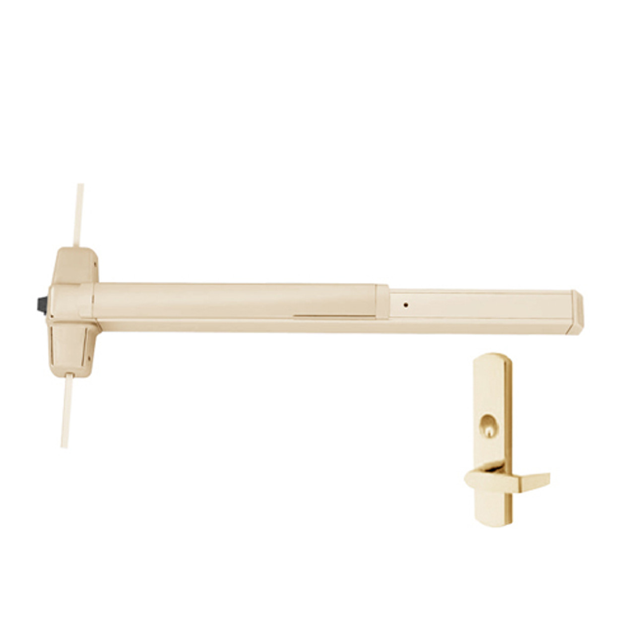 9957L-US4-4-RHR Von Duprin Exit Device in Satin Brass 9957L-US4-4-RHR Von Duprin Exit Device in Satin Brass