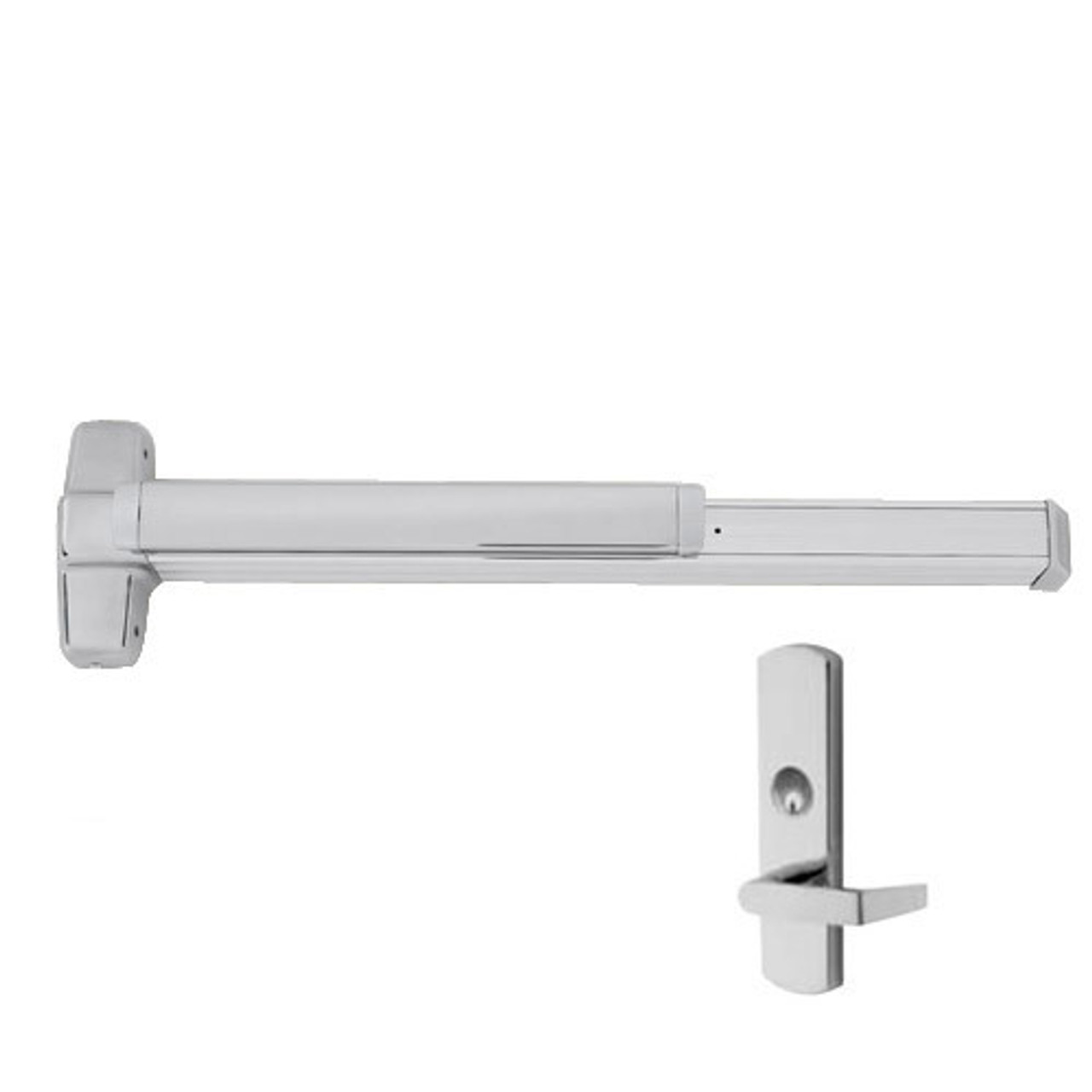 9849L-F-US32D-3-RHR Von Duprin 9849 Series with 996L Lever Right Handed Fire Rated Concealed Vertical Cable Exit Device in Satin Stainless pic photo