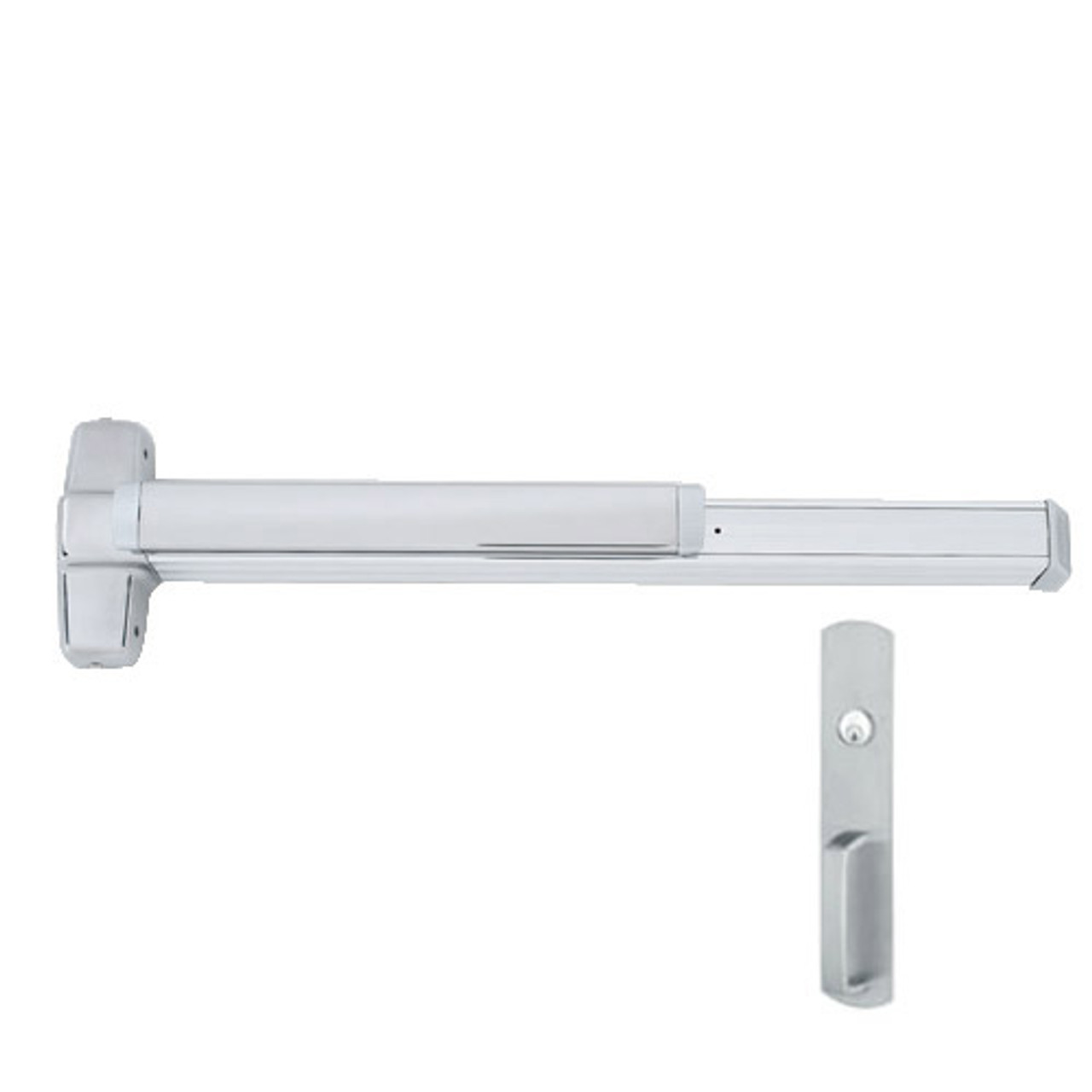 QEL9847WDC-NL-US28-3 Von Duprin Exit Device with Quiet Electric Latch in Anodized Aluminum