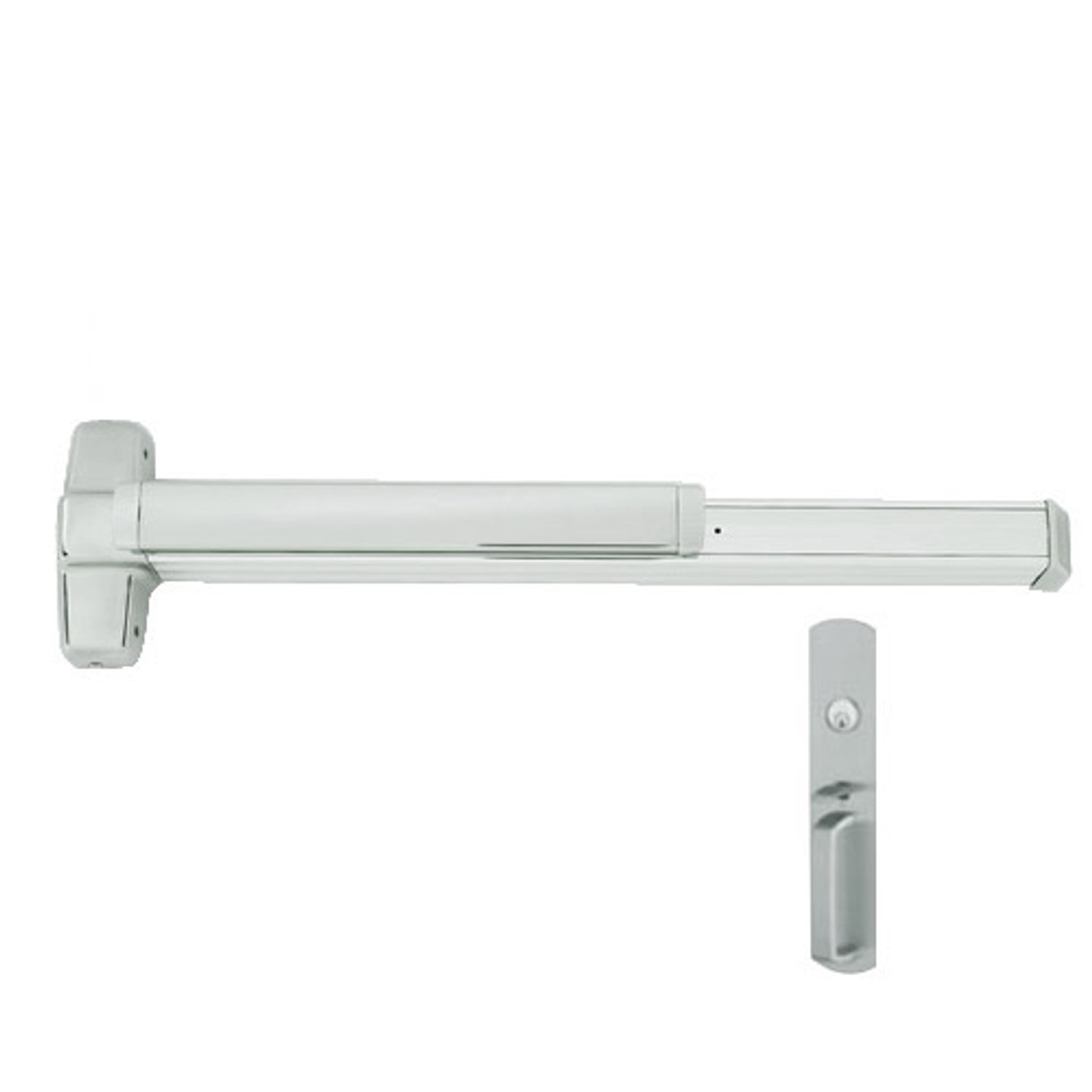 QEL9847WDC-TP-US28-3 Von Duprin Exit Device with Quiet Electric Latch in Anodized Aluminum