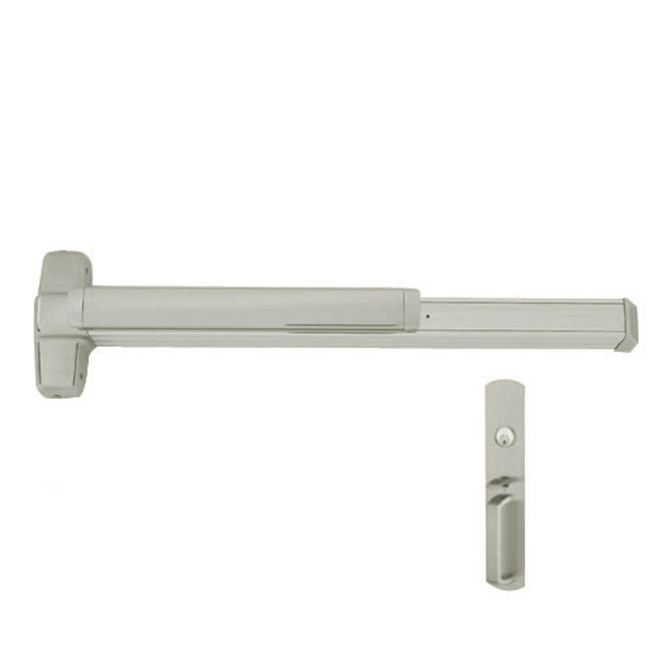 QEL9847WDC-TP-US15-3 Von Duprin Exit Device with Quiet Electric Latch in Satin Nickel