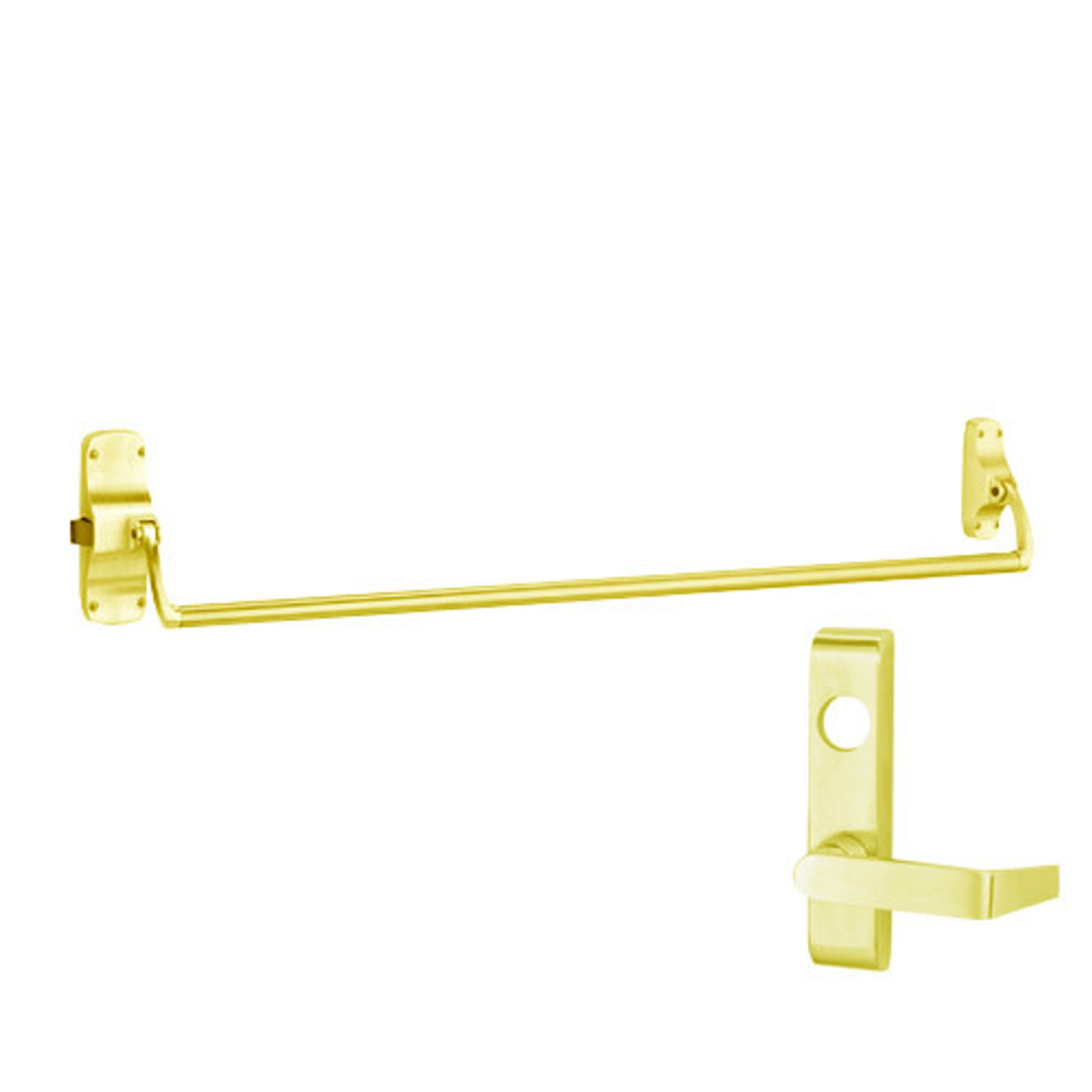 88L-F-US3-RHR Von Duprin Exit Device in Bright Brass