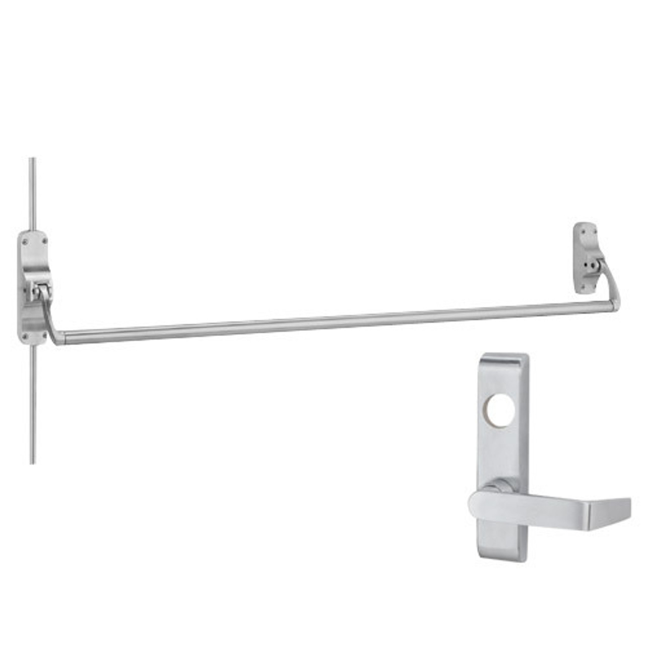 8827L-F-US15-RHR Von Duprin Exit Device in Satin Nickel