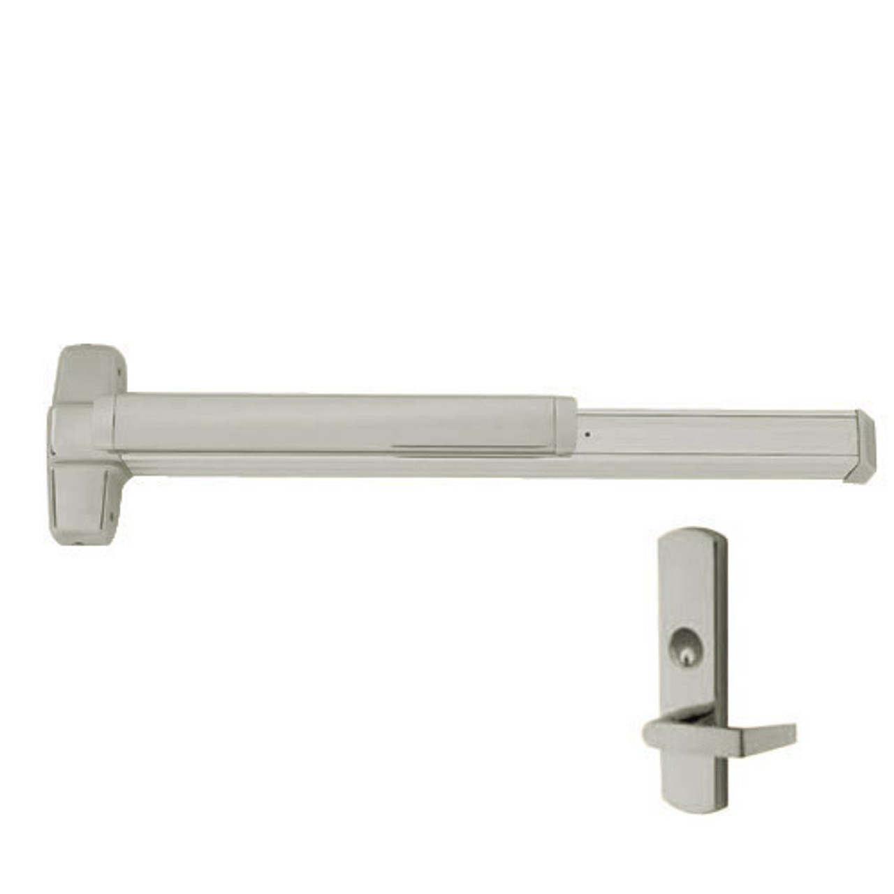 CD9847WDC-L-US15-3-RHR Von Duprin Exit Device with Cylinder Dogging in Satin Nickel