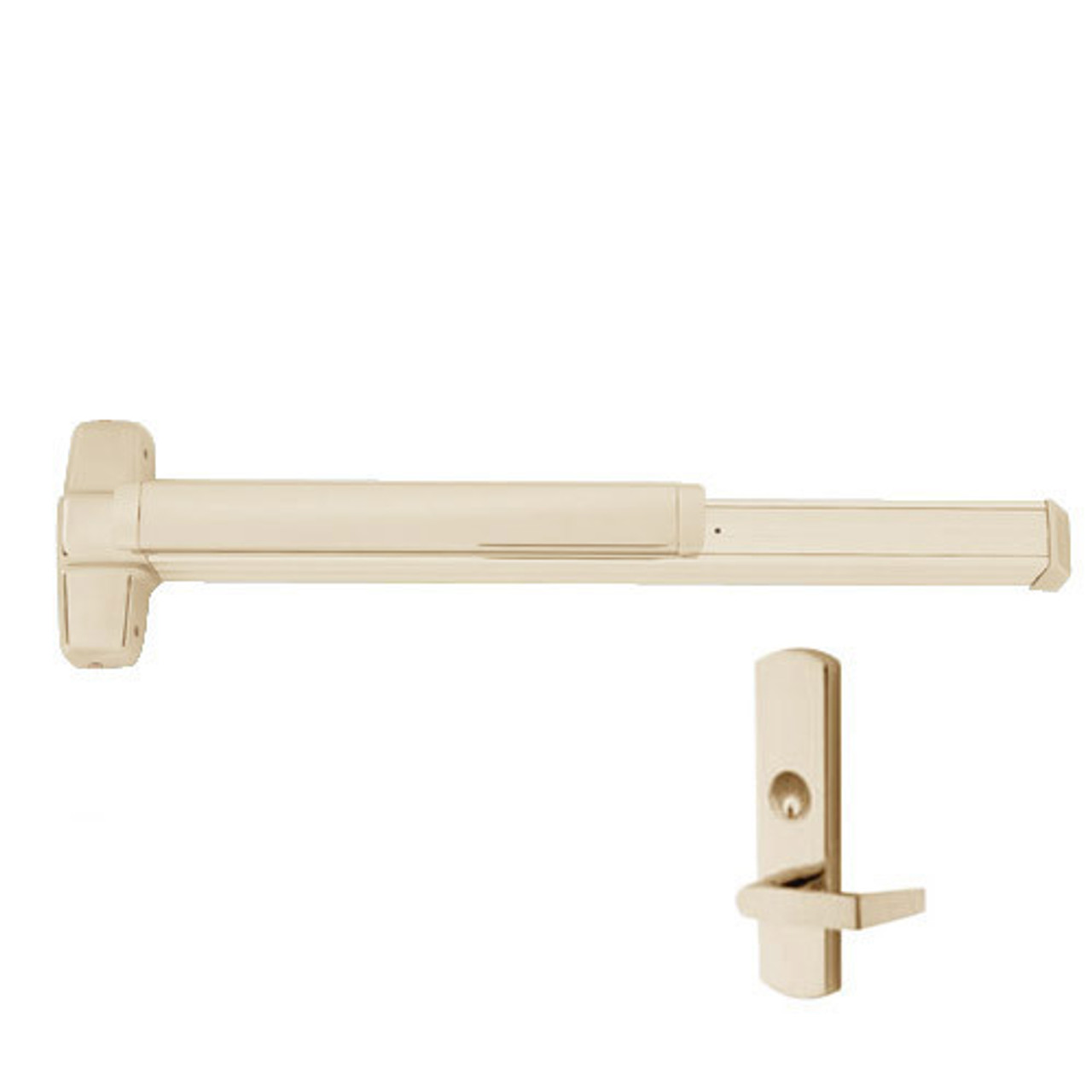EL9847WDC-L-US4-3-LHR Von Duprin Exit Device with Electric Latch Retraction in Satin Brass