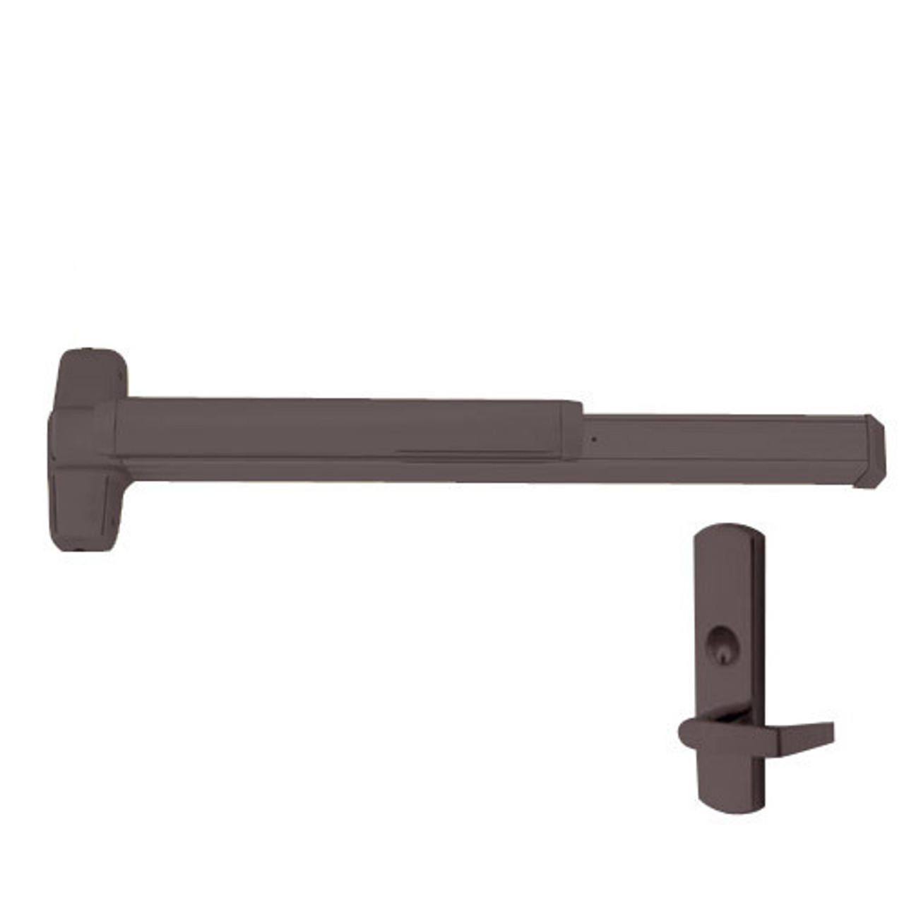 EL9847WDC-L-313-4-LHR Von Duprin Exit Device with Electric Latch Retraction in Duranodic Dark Bronze