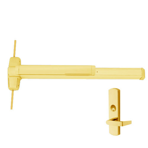 QEL-9848L-US3-4-LHR Von Duprin Exit Device in Bright Brass