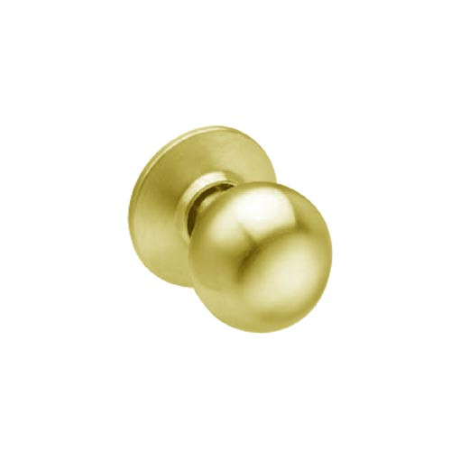 CK12-BE-03 Arrow Cylindrical Lock with Ball Knob Design in Bright Brass