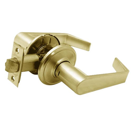 CL02-SC-04 Arrow Cylindrical Lock with Solar Lever Design in Satin Brass