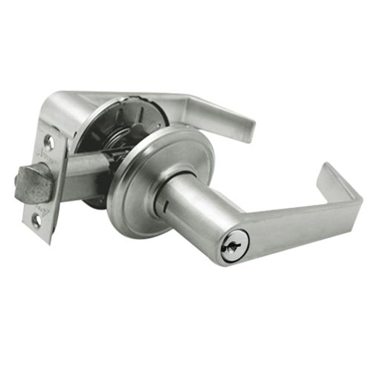 CL12-SC-15 Arrow Cylindrical Lock with Solar Lever Design in Satin Nickel