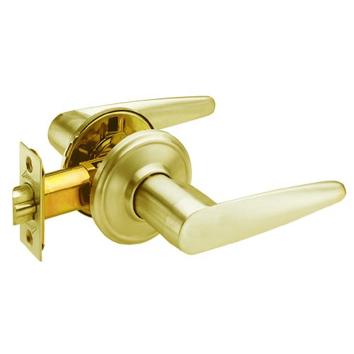 CL02-VC-03 Arrow Cylindrical Lock with Virgo Lever Design in Bright Brass