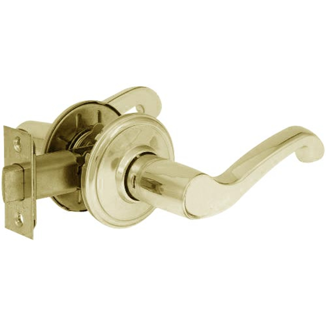 CL04-OC-04-RHR Arrow Cylindrical Lock with Orion Lever Design in Satin Brass