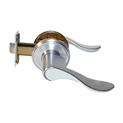 CL04-LC-26-RHR Arrow Cylindrical Lock with Lunar Lever Design in Bright Chrome