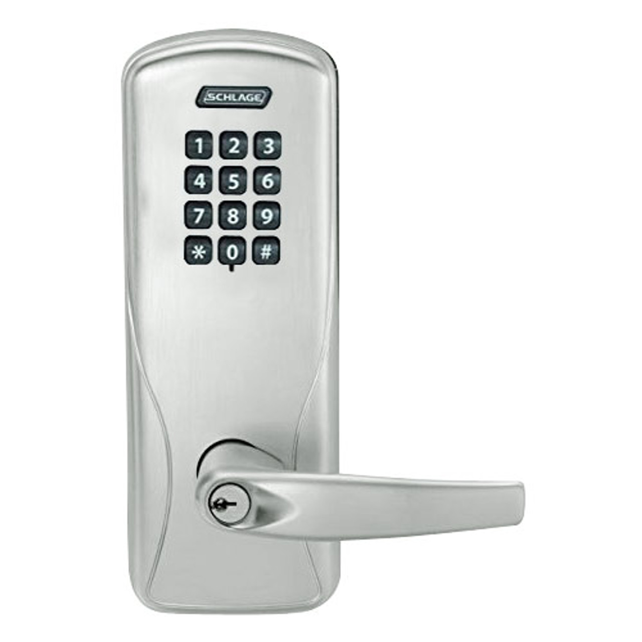 CO100-MS-50-KP-ATH-PD-619 Schlage Standalone Mortise Electronic Keypad locks in Satin Nickel