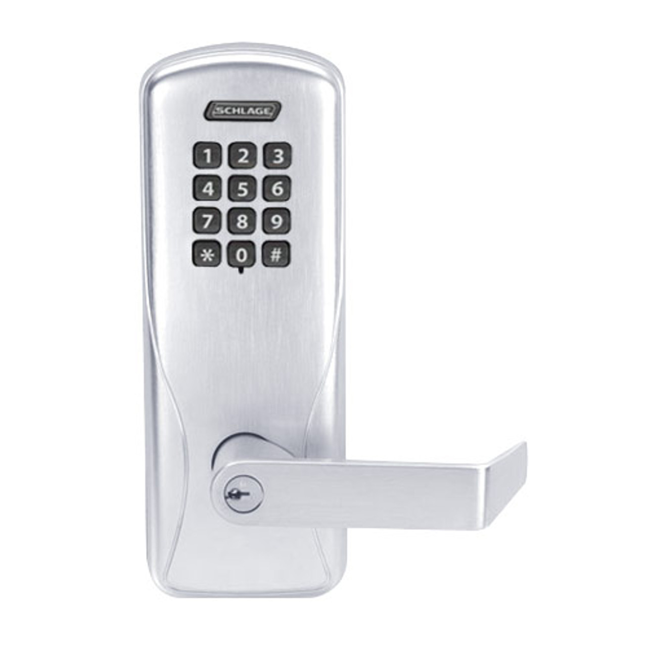 CO200-MS-70-KP-RHO-PD-625 Mortise Electronic Keypad Locks in Bright Chrome