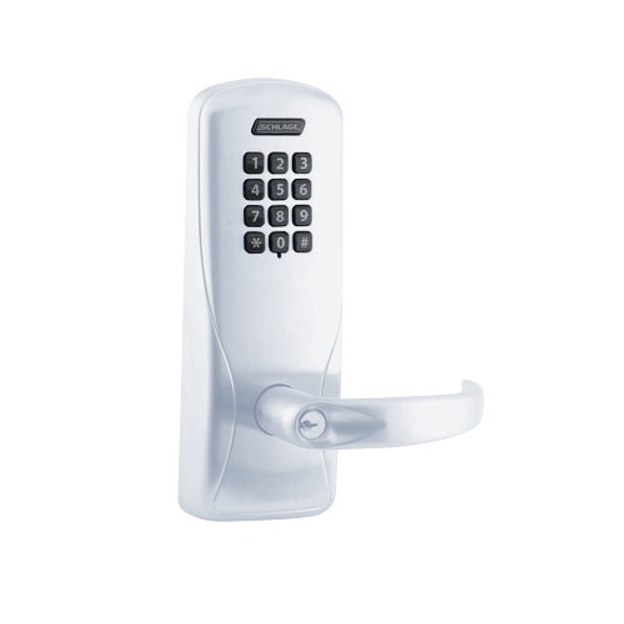 CO200-MS-70-KP-SPA-PD-625 Mortise Electronic Keypad Locks in Bright Chrome