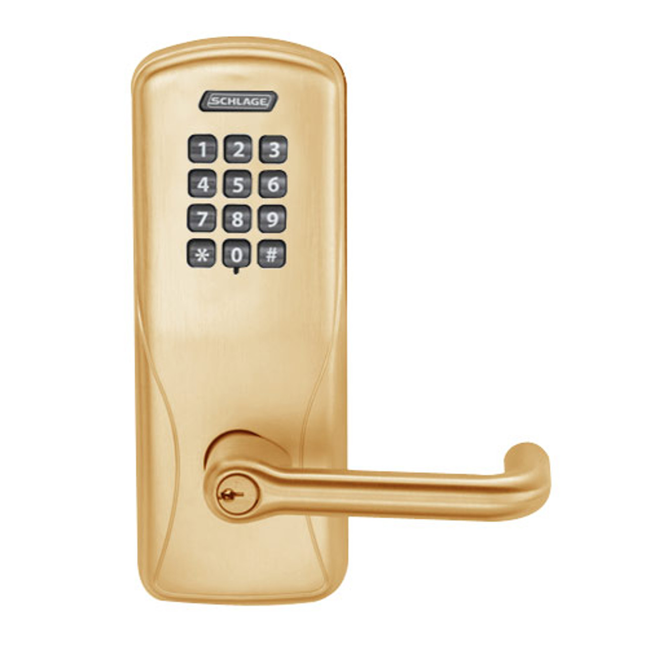 CO200-CY-70-KP-TLR-PD-612 Schlage Standalone Cylindrical Electronic Keypad locks in Satin Bronze