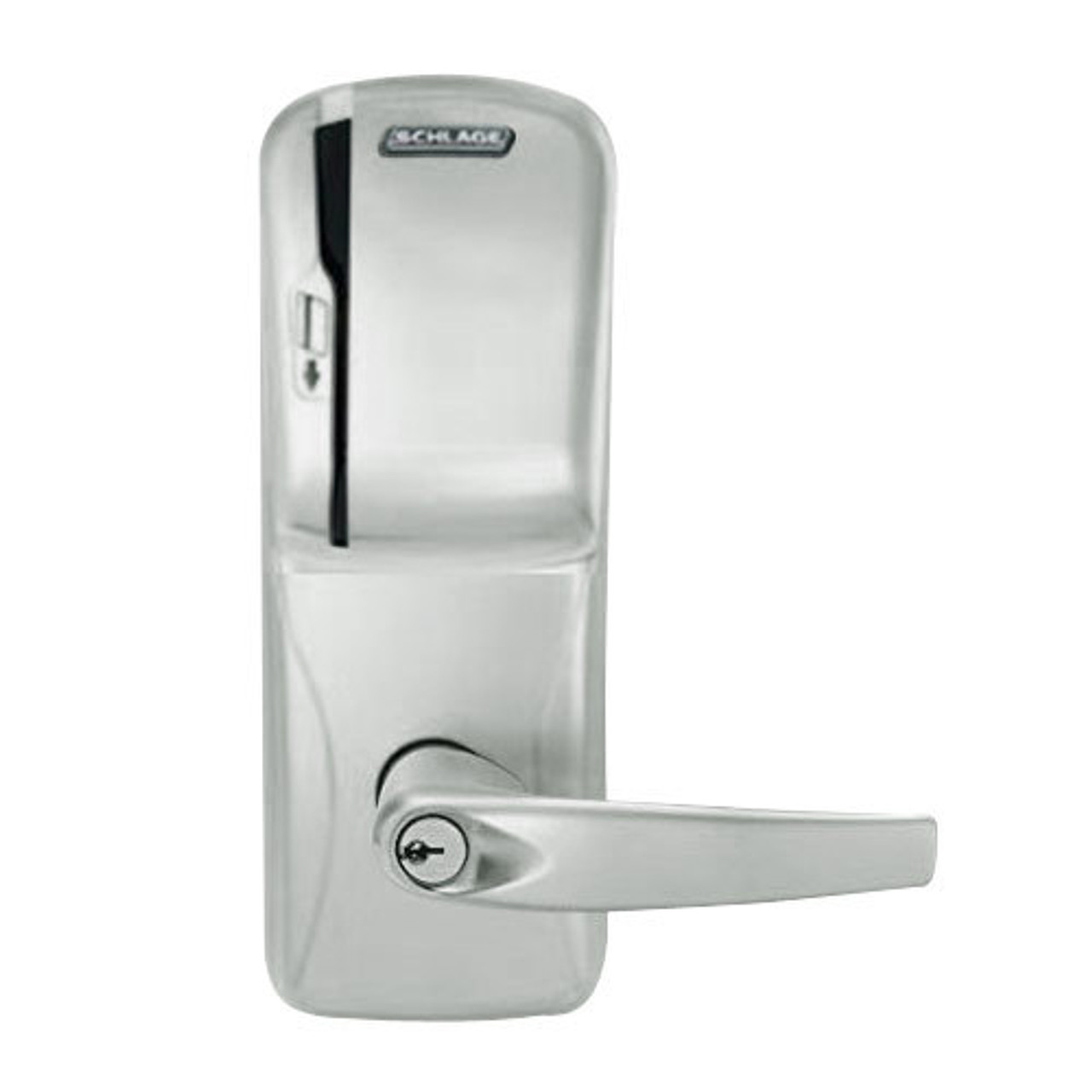 CO200-MS-70-MS-ATH-PD-619 Mortise Electronic Swipe Locks in Satin Nickel