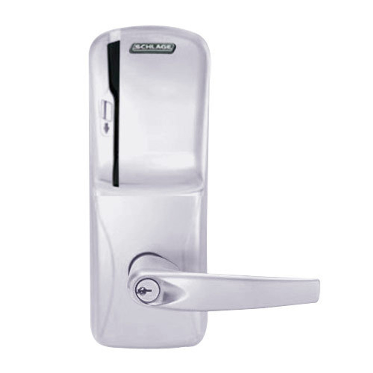 CO200-MS-40-MS-ATH-PD-626 Mortise Electronic Swipe Locks in Satin Chrome