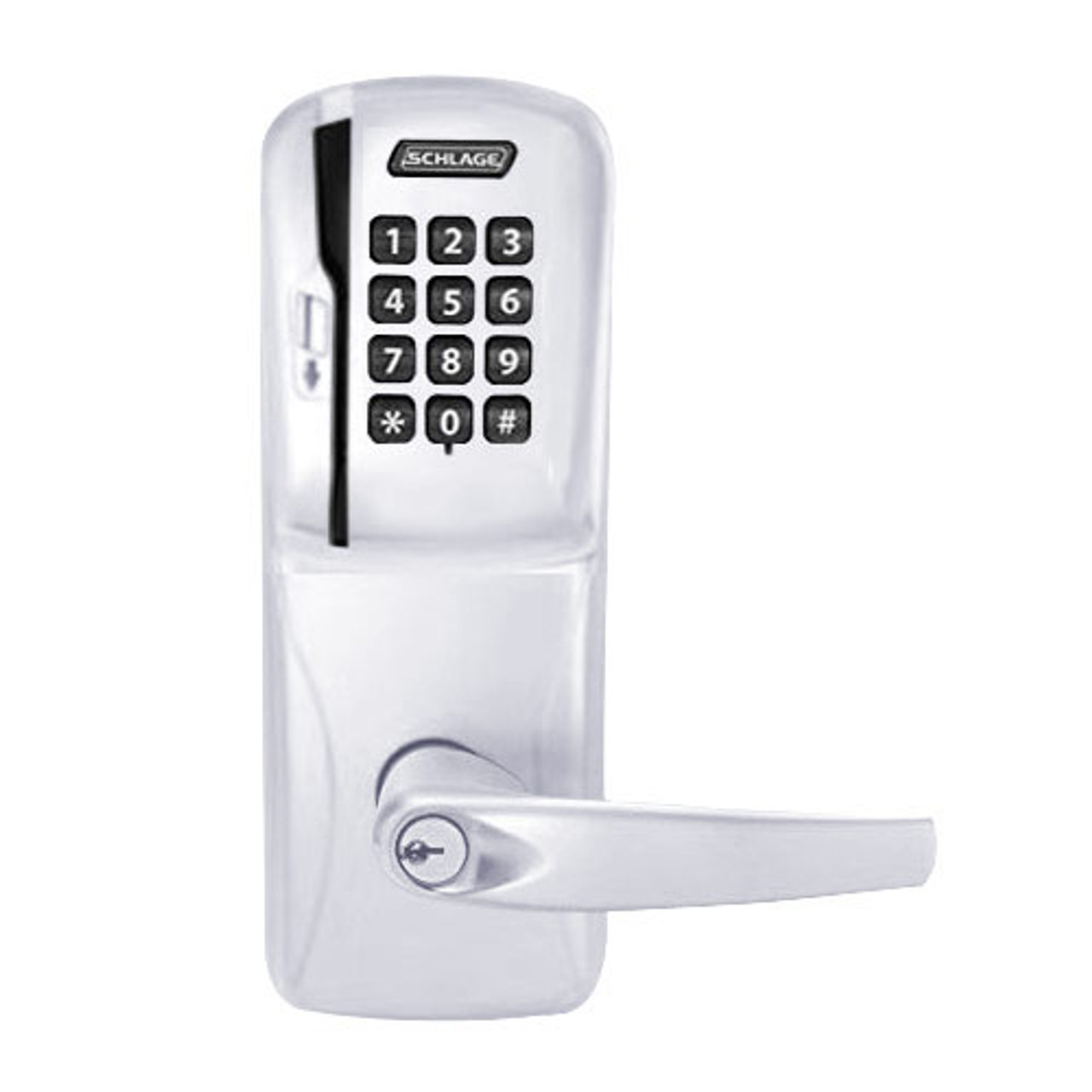 CO200-MS-70-MSK-ATH-PD-625 Mortise Electronic Swipe with Keypad Locks in Bright Chrome