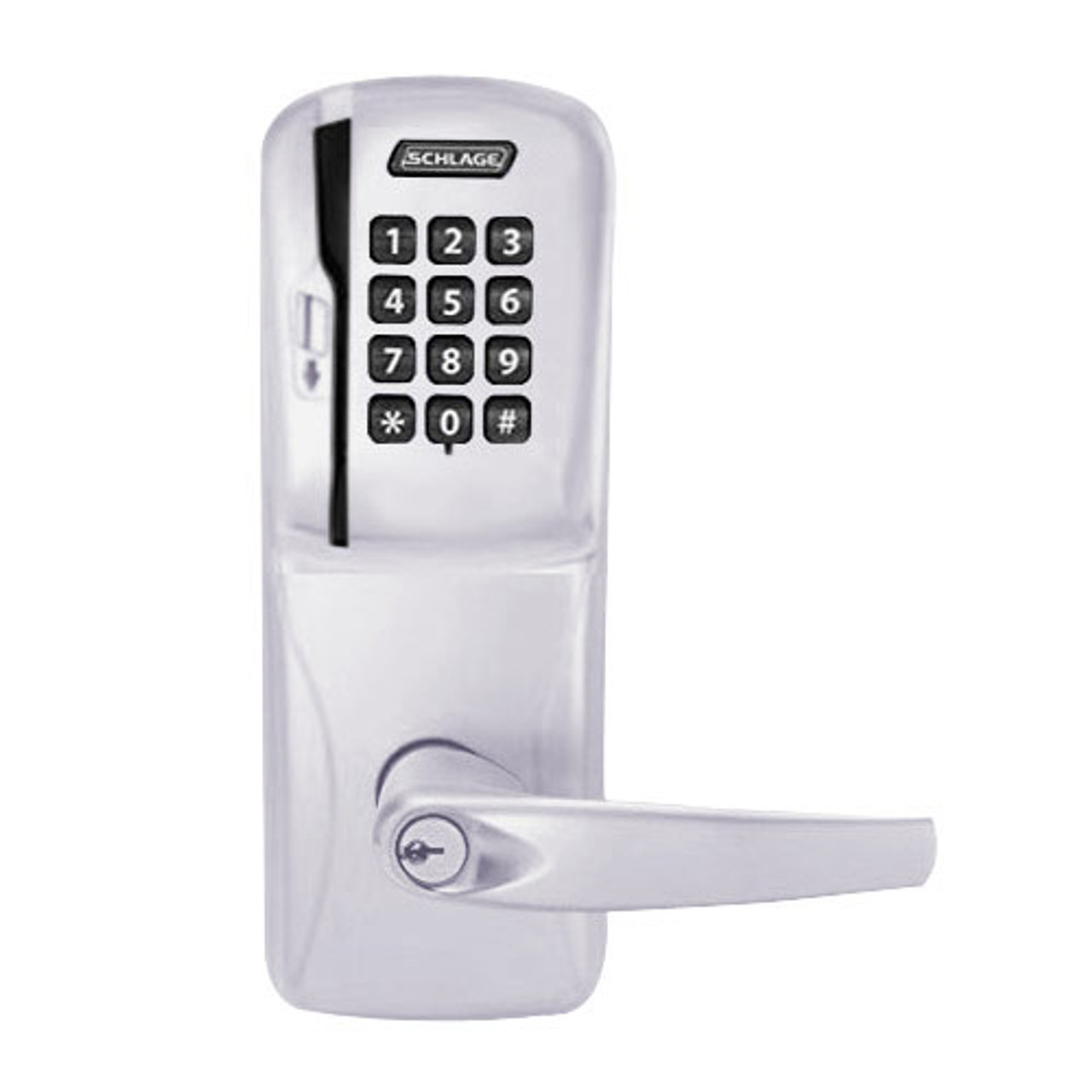 CO200-MS-40-MSK-ATH-PD-626 Mortise Electronic Swipe with Keypad Locks in Satin Chrome