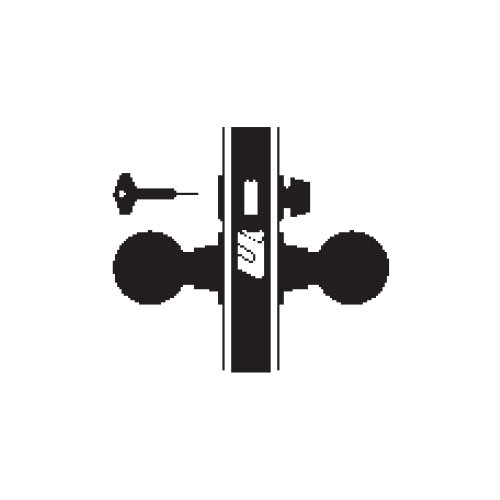 MA301-DG-605 Falcon Mortise Locks MA Series Privacy with DG Lever in Bright Brass