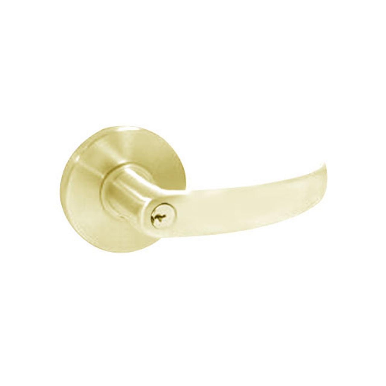 MA381P-QG-606 Falcon Mortise Locks MA Series Apartment/Exit with QG Lever in Satin Brass Finish