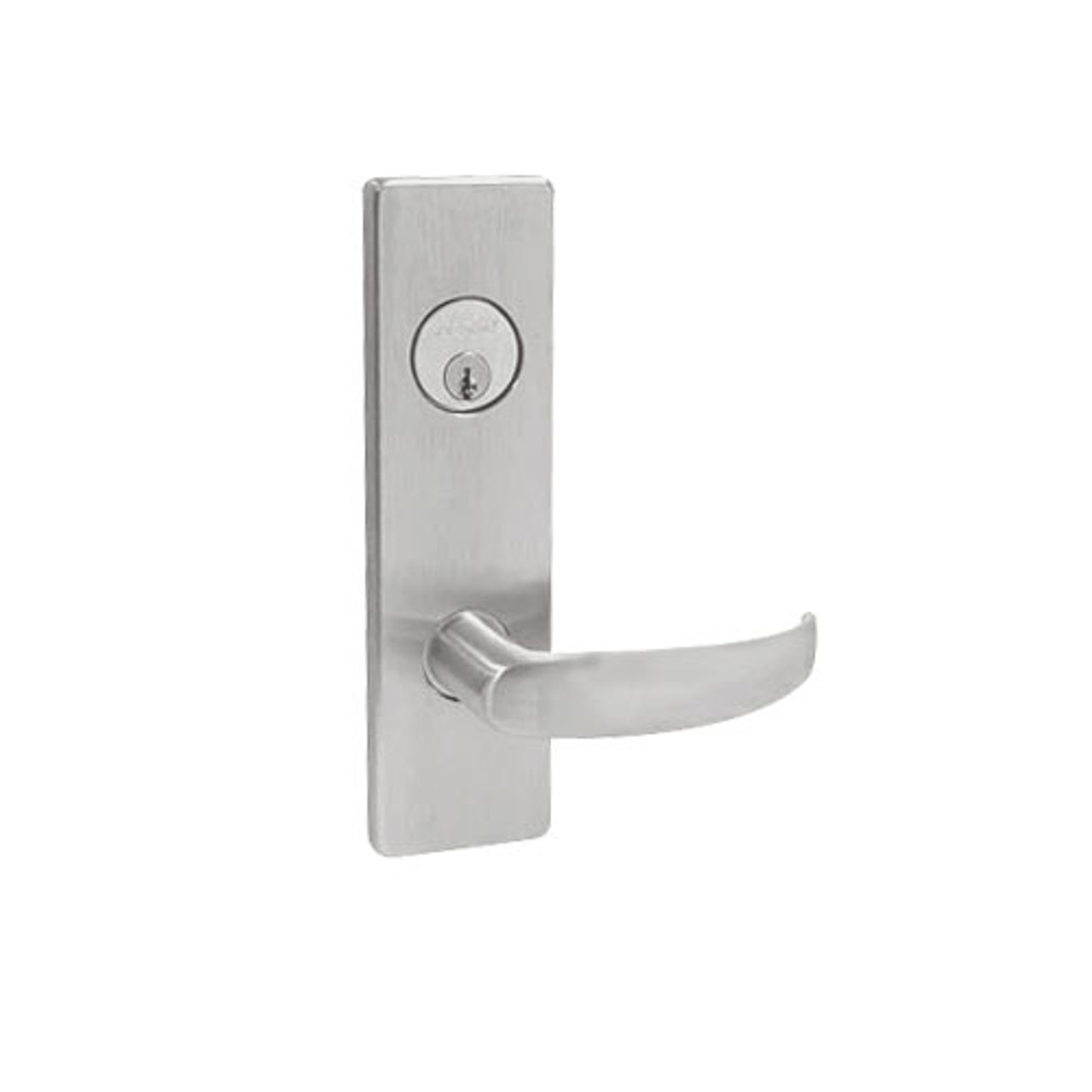 MA411P-QN-630 Falcon Mortise Locks MA Series Asylum QN Lever with Escutcheon Style in Satin Stainless Finish