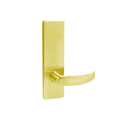 MA18-QN-605 Falcon Mortise Locks MA Series Full Dummy QN Lever with Escutcheon Style in Bright Brass Finish