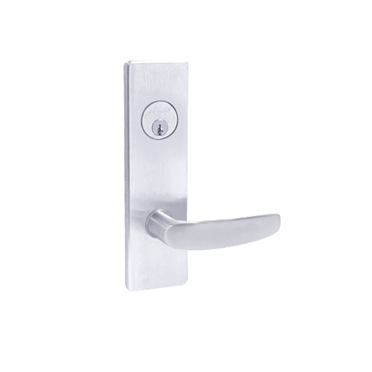 MA521P-AN-625 Falcon Mortise Locks MA Series Entry/Office AN Lever with Escutcheon Style in Bright Chrome Finish