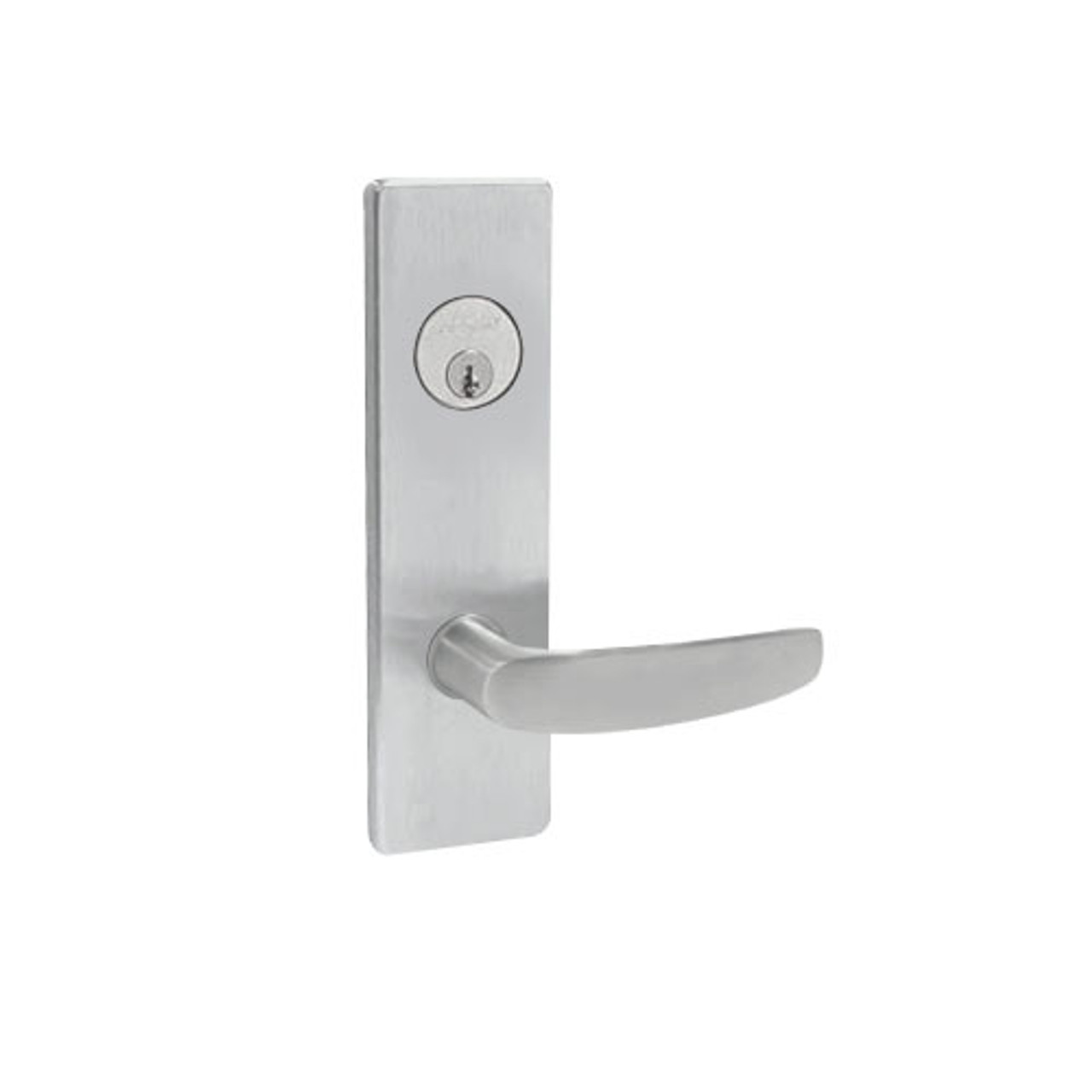 MA541P-AN-630 Falcon Mortise Locks MA Series Entry/Office AN Lever with Escutcheon Style in Satin Stainless Finish