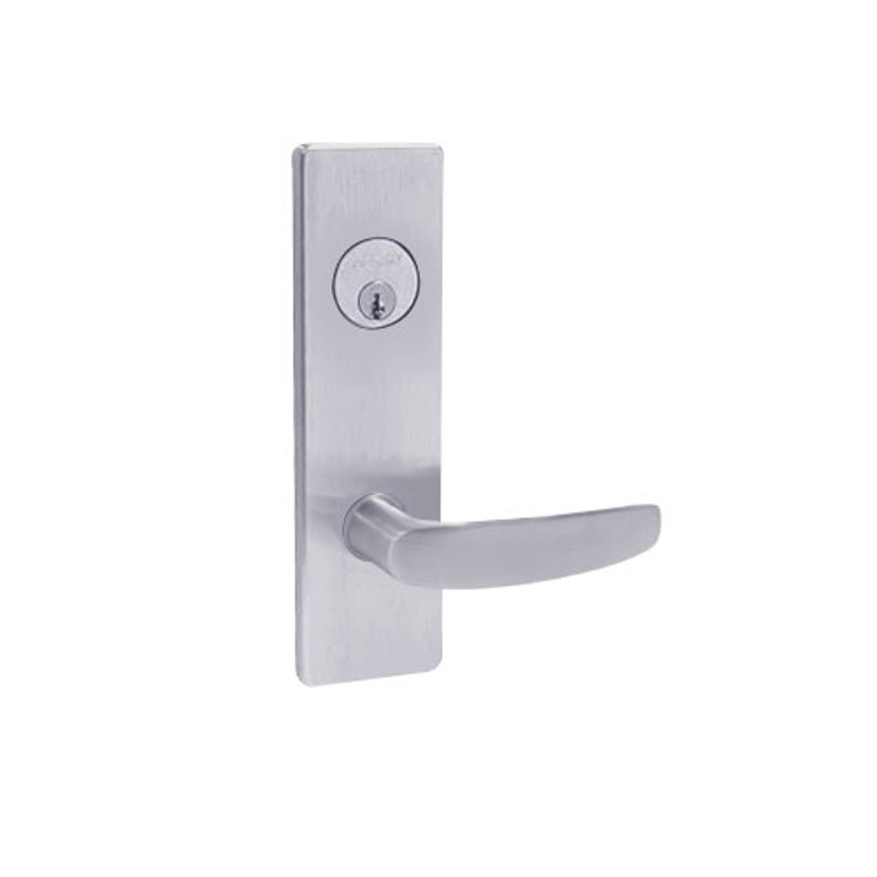 MA381P-AN-626 Falcon Mortise Locks MA Series Apartment/Exit AN Lever with Escutcheon Style in Satin Chrome Finish