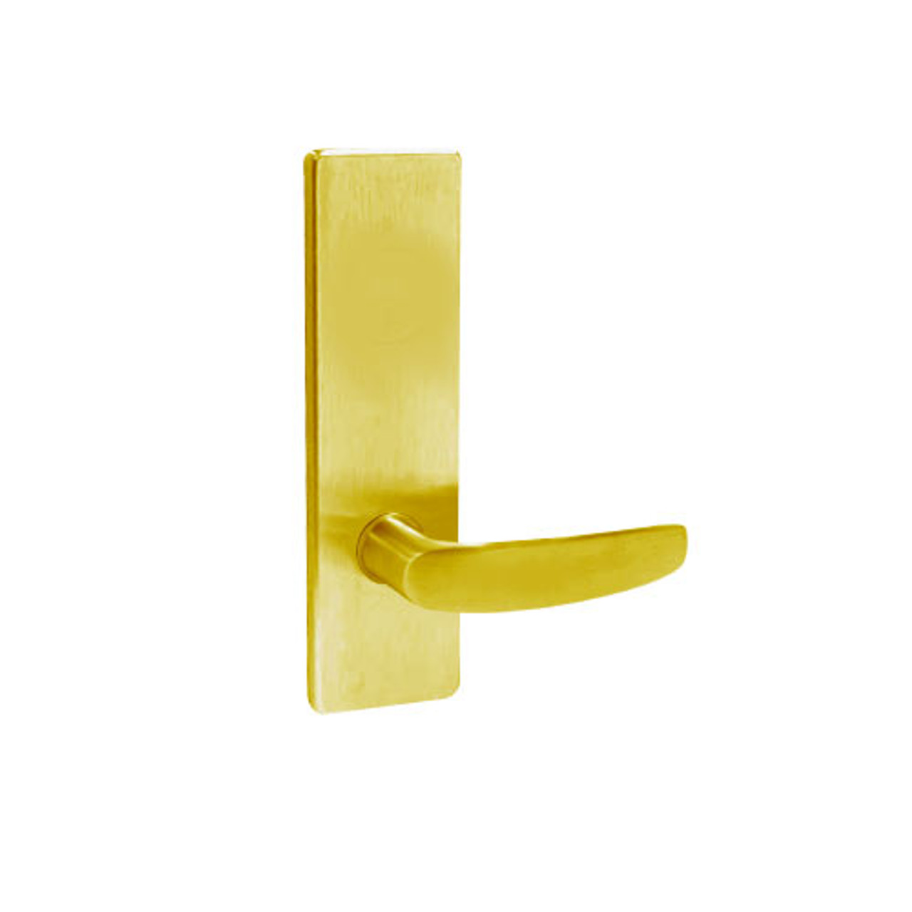 MA18-AN-605 Falcon Mortise Locks MA Series Full Dummy AN Lever with Escutcheon Style in Bright Brass Finish