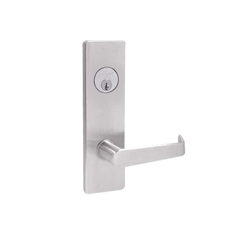 MA381P-DN-630 Falcon Mortise Locks MA Series Apartment/Exit DN Lever with Escutcheon Style in Satin Stainless Finish