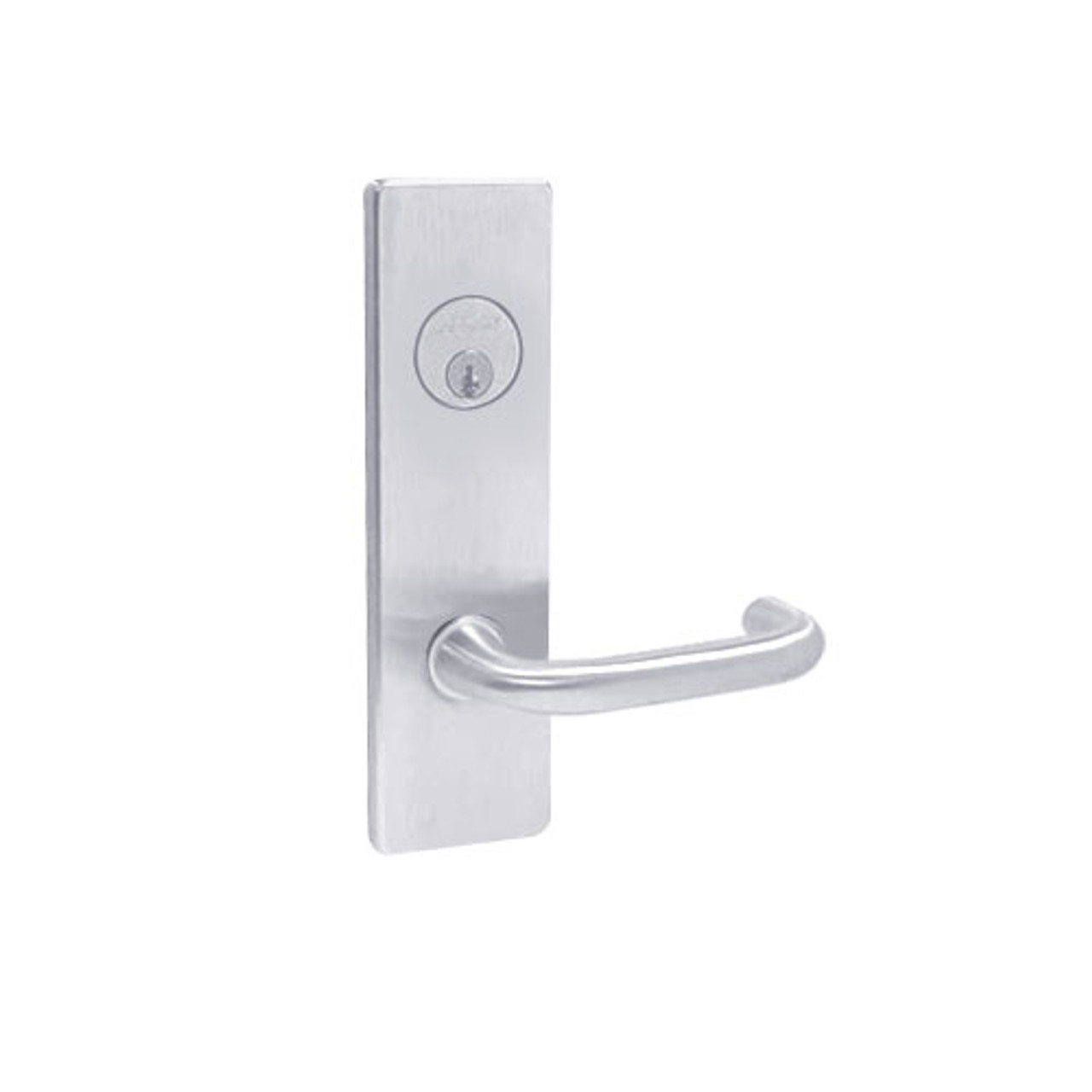 MA451P-SN-625 Falcon Mortise Locks MA Series Hotel SN Lever with Escutcheon Style in Bright Chrome Finish