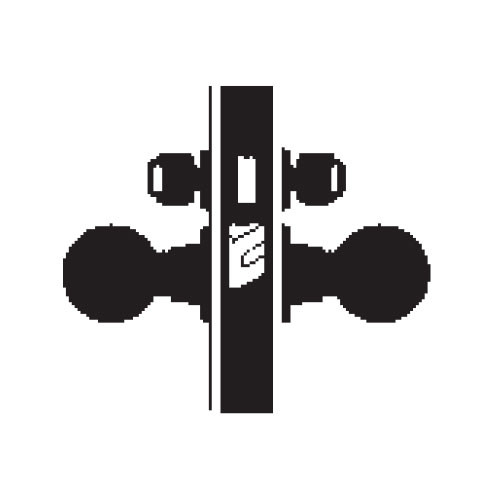 MA371BD-DG-626 Falcon Mortise Locks MA Series Store Door with DG Lever Prepped for SFIC in Satin Chrome