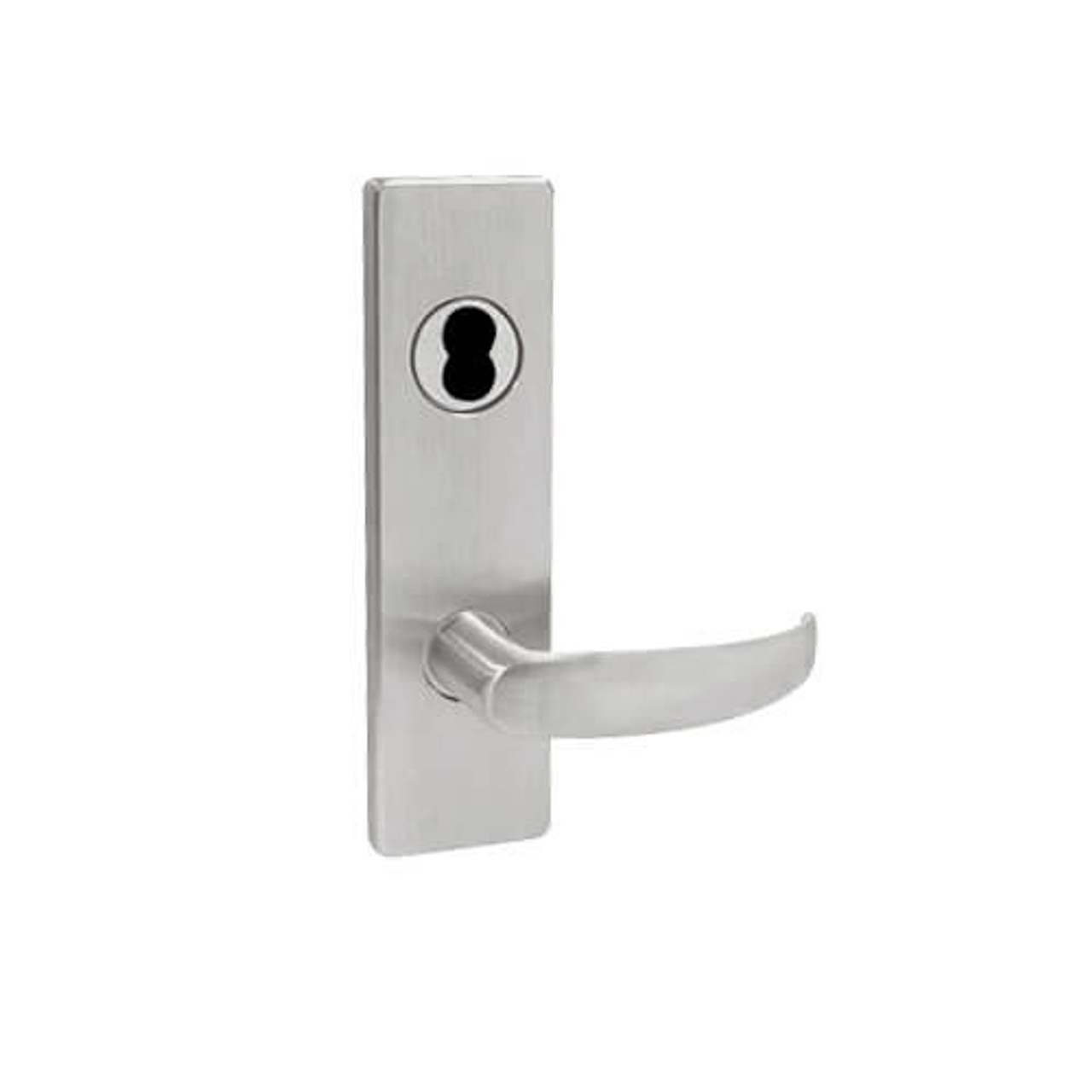 MA551BD-QN-630 Falcon Mortise Locks MA Series Holdback QN Lever with Escutcheon Style in Satin Stainless Finish
