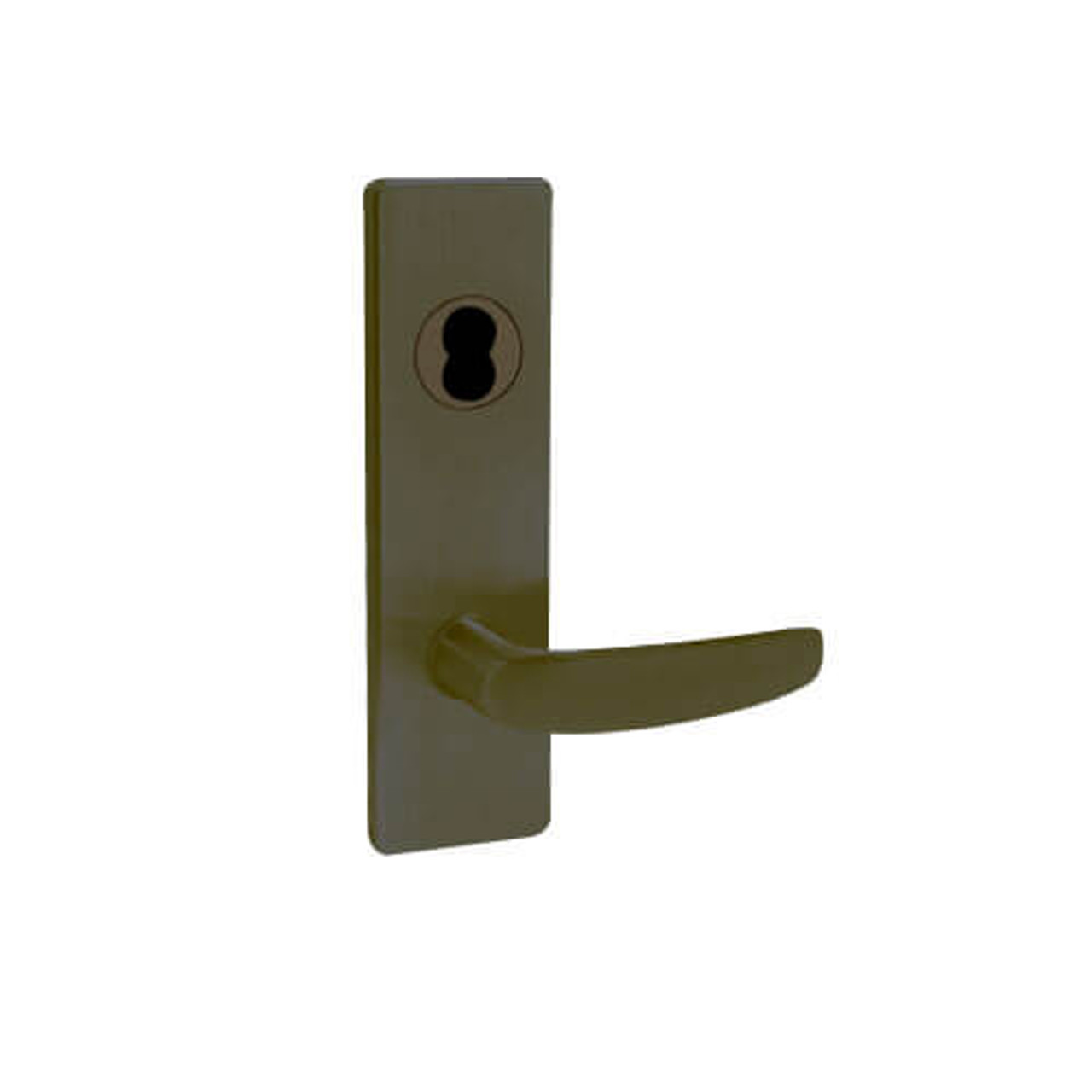 MA581BD-AN-613 Falcon Mortise Locks MA Series Storeroom AN Lever with Escutcheon Style in Oil Rubbed Bronze Finish