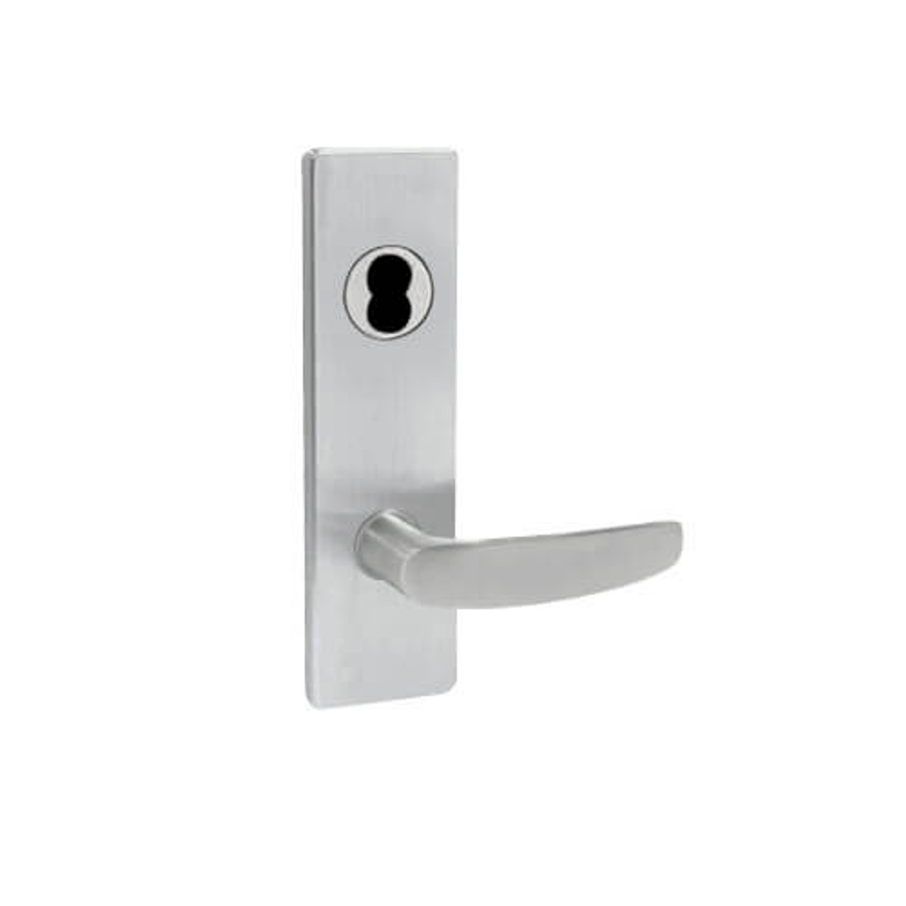 MA621BD-AN-630 Falcon Mortise Locks MA Series Front Door AN Lever with Escutcheon Style in Satin Stainless Finish